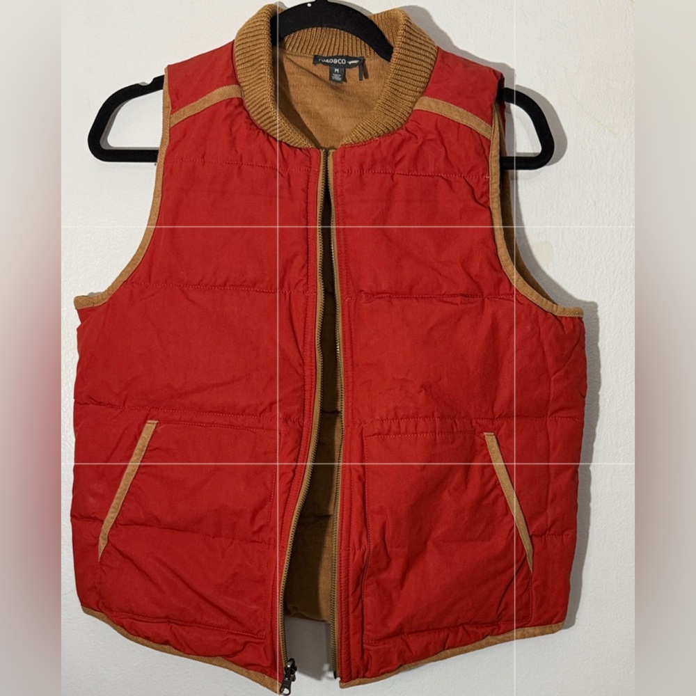 Toad@Co.Red Vest with Tan Details medium